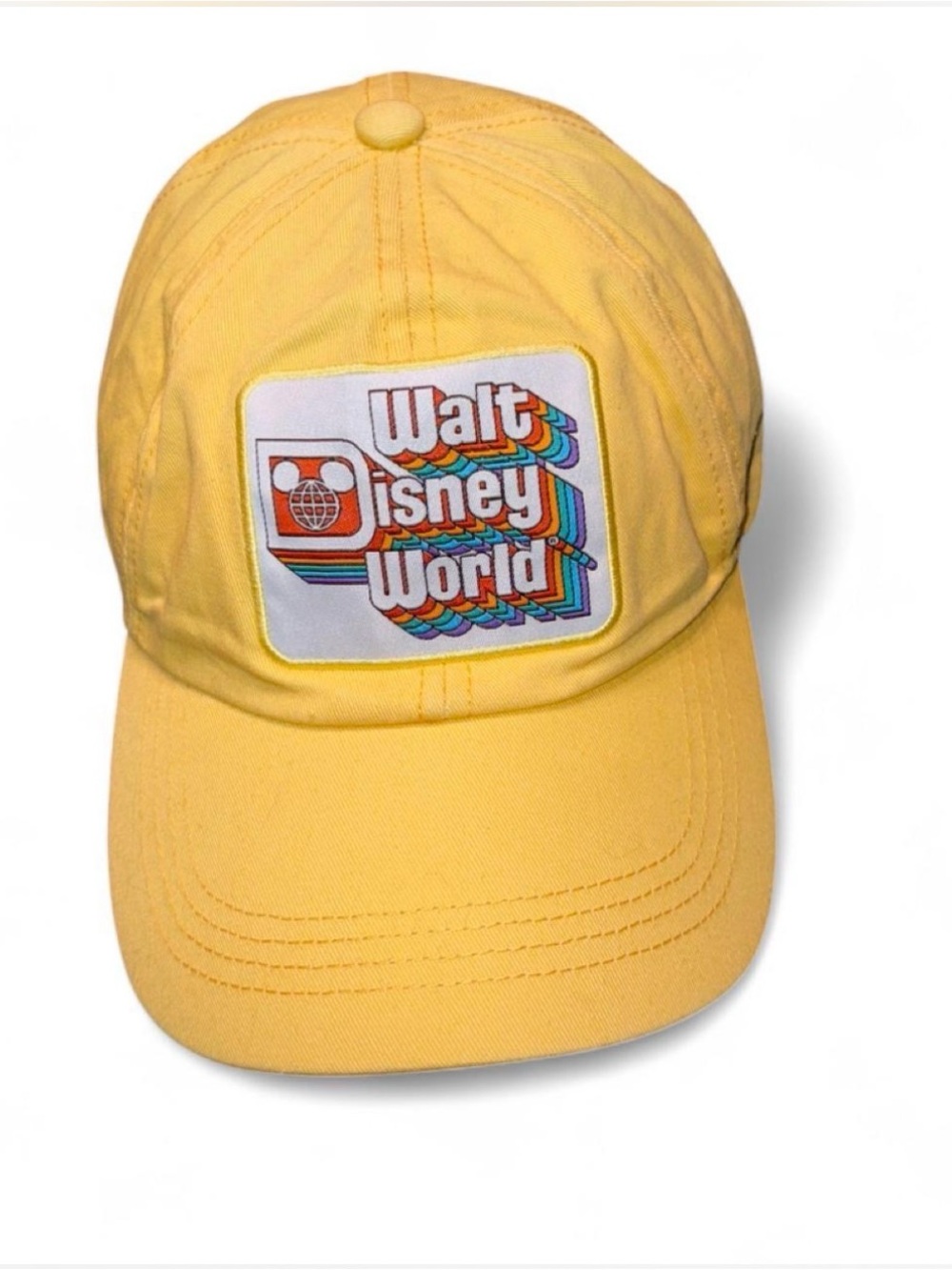 Disney Yellow Adult Cap with Logo Tag